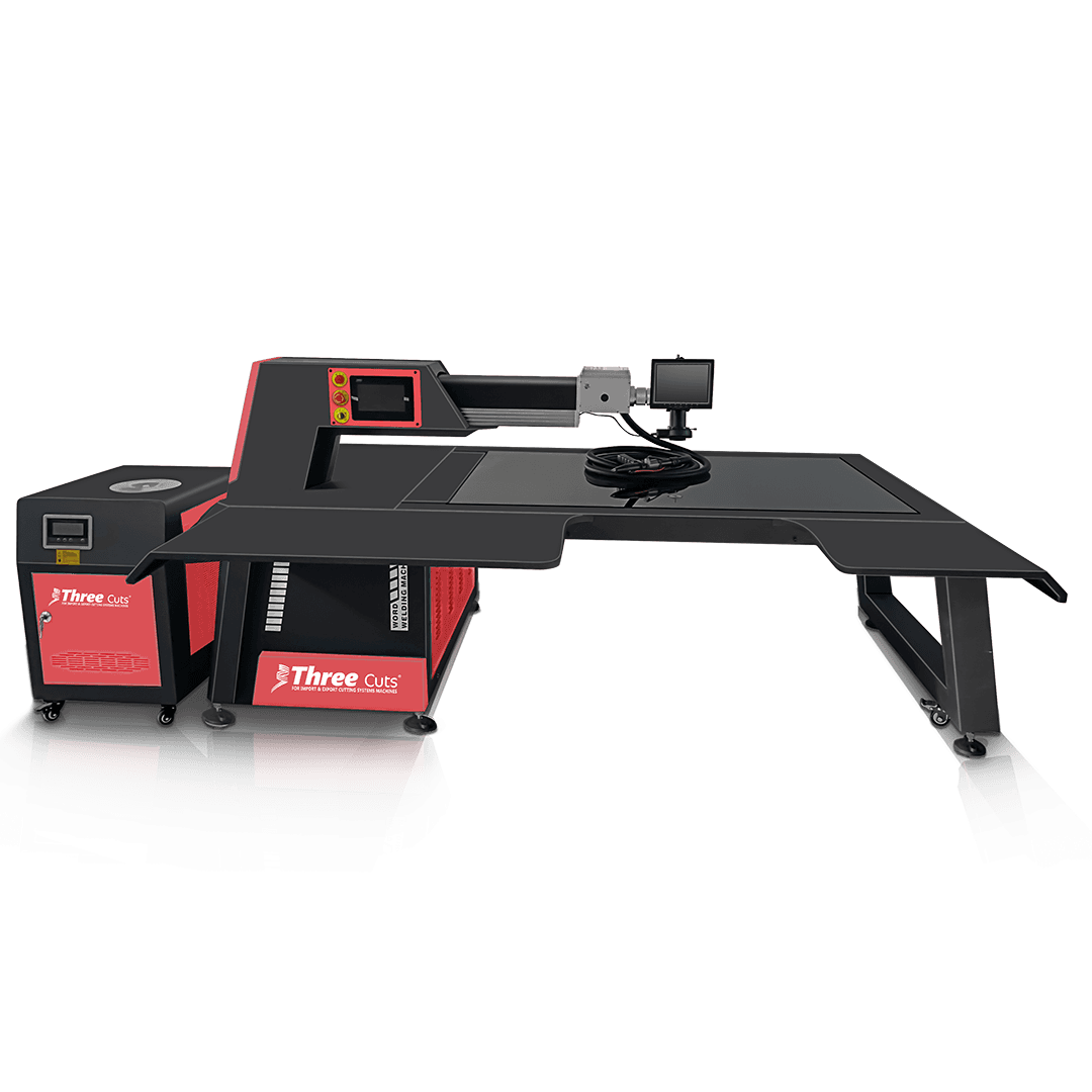 ماكينة لحام ليزر للحروف البارزة (بناطة) للحام الاستانلس والنحاس لورش الدعاية من ثري كتس